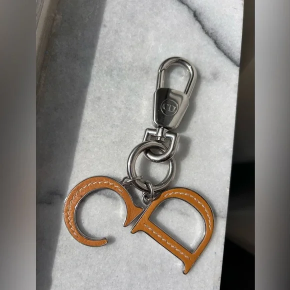 Dior Brown Leather Key Holder - Picture 2 of 3